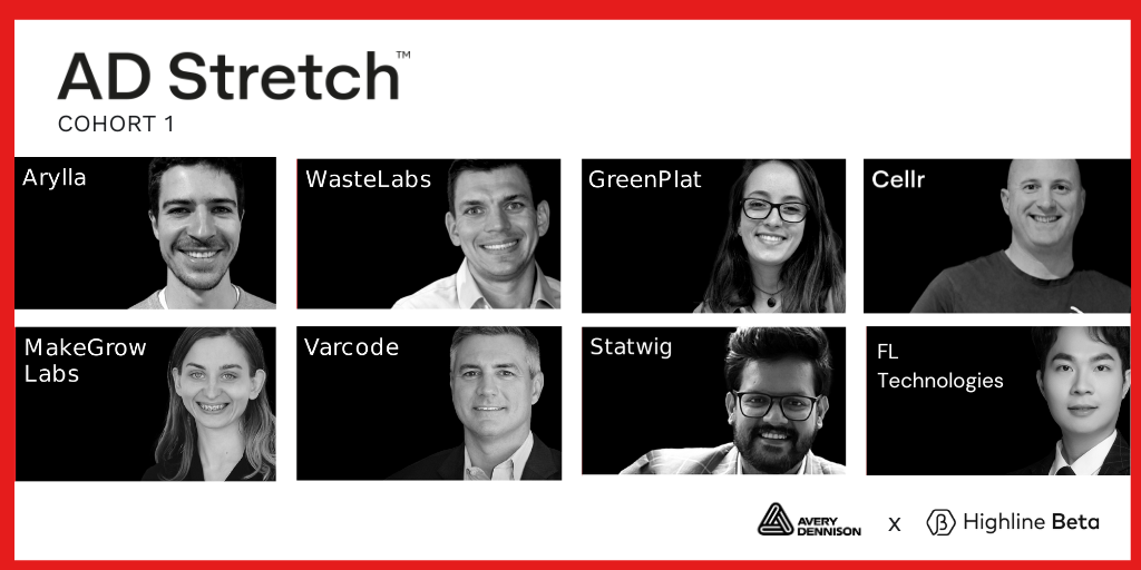 Avery Dennison Announces the First Cohort of Startups for Global Pilot Accelerator Program: AD Stretch, Powered by Highline Beta