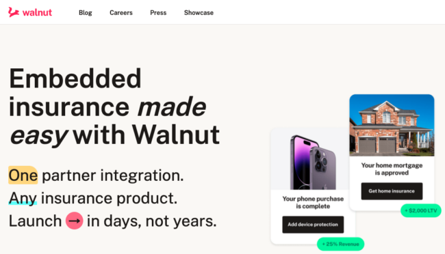 Walnut Insurance website